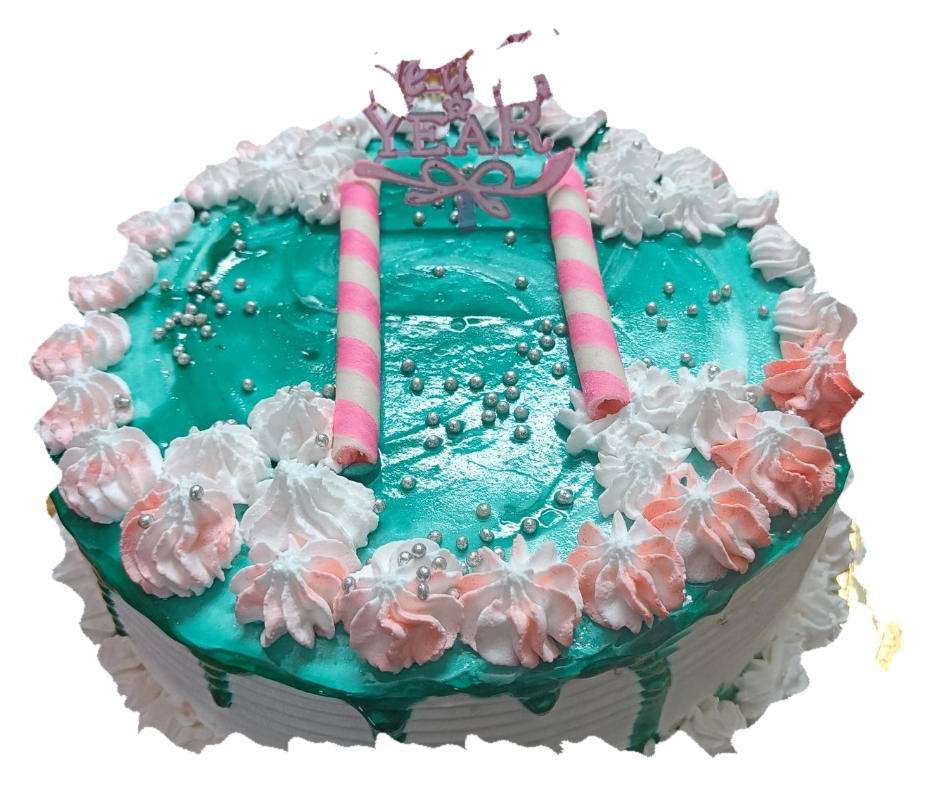 A reviewed food photograph assigned to decorated cakes from visible appearance.